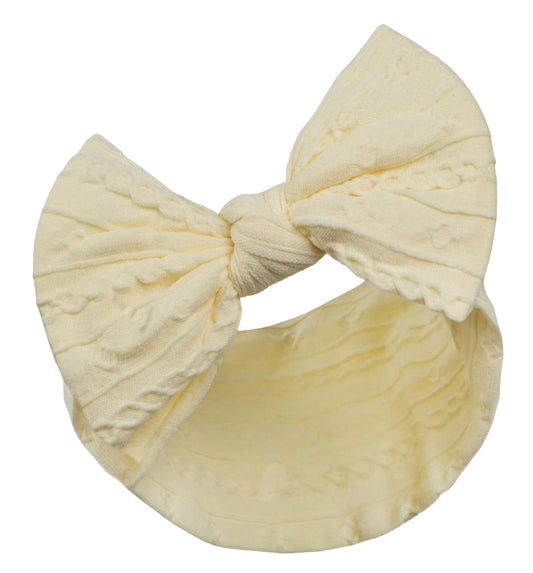 Lemon patterned bow